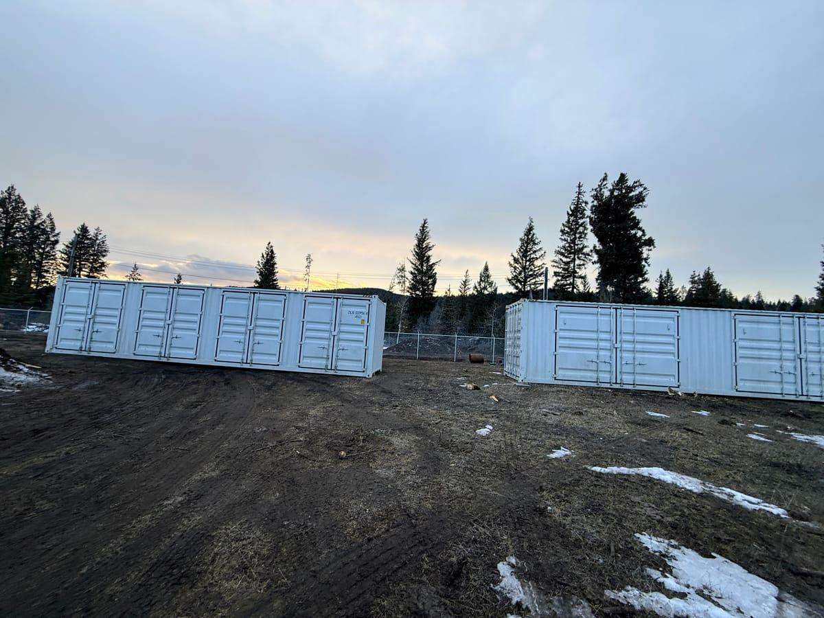 Shipping containers delivered to Bella Coola, BC