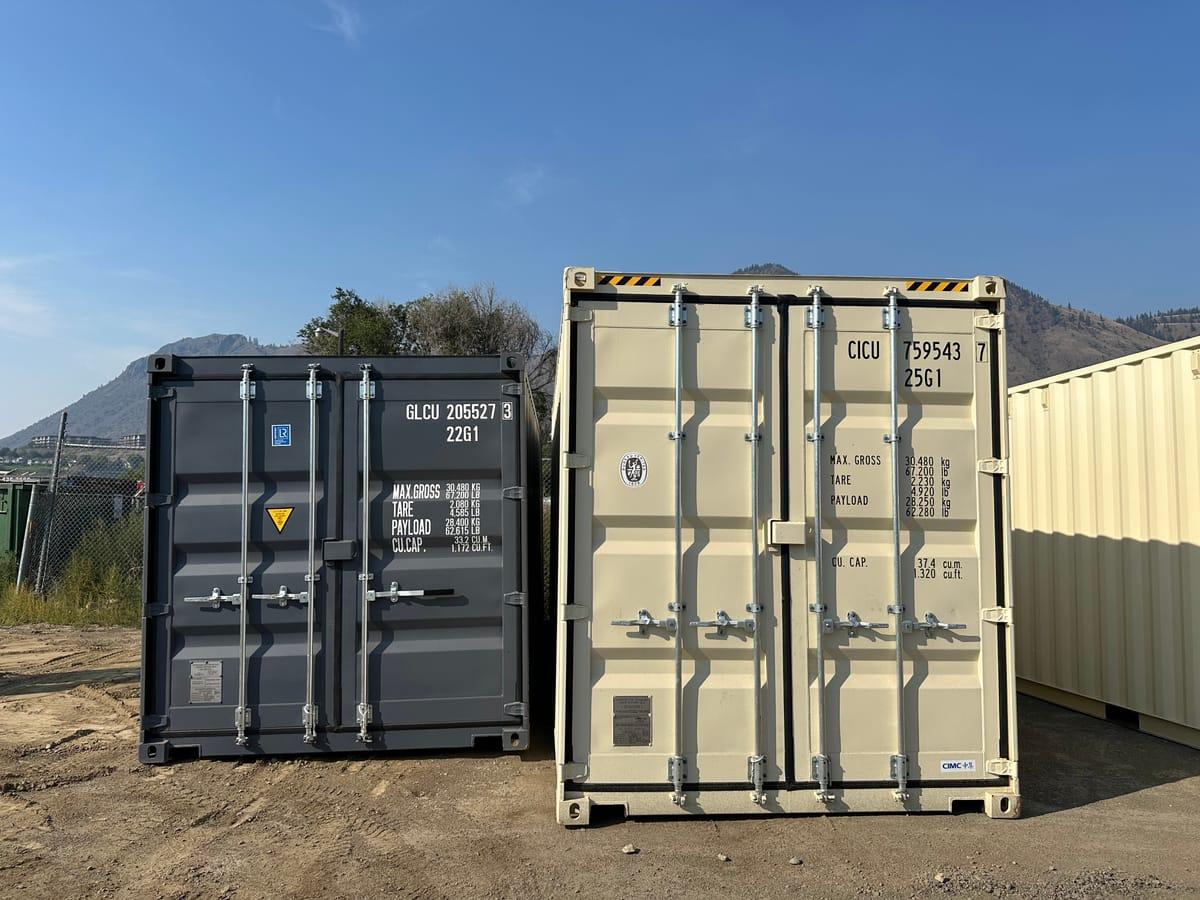 Shipping containers delivered to Dawson Creek, BC