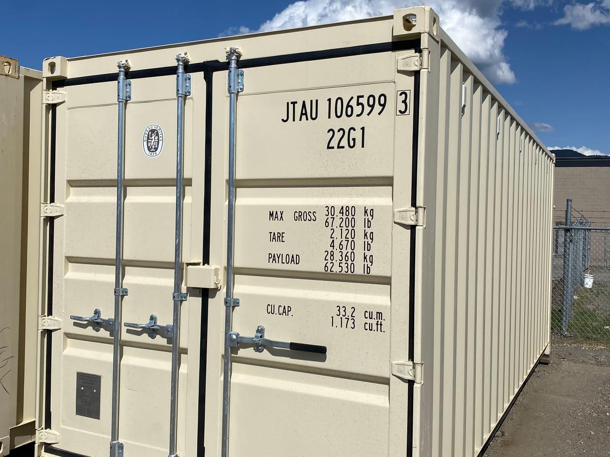 Shipping containers delivered to Fernie, BC