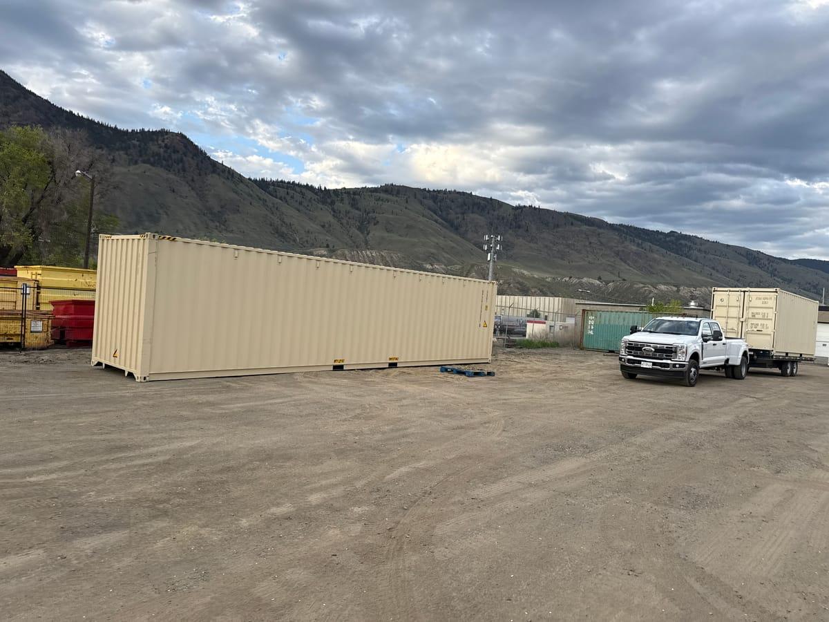 Shipping containers delivered to Kimberley, BC