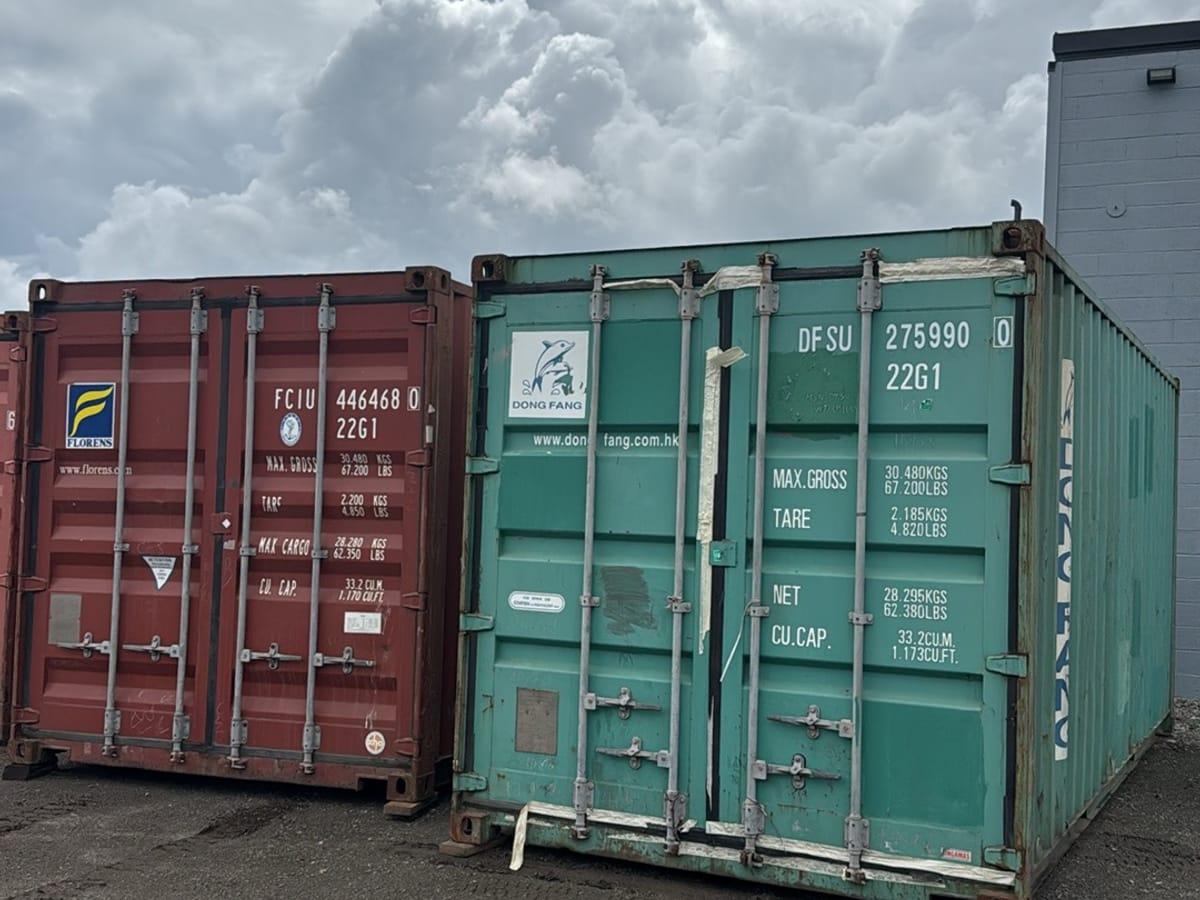 Shipping containers delivered to Lumby, BC