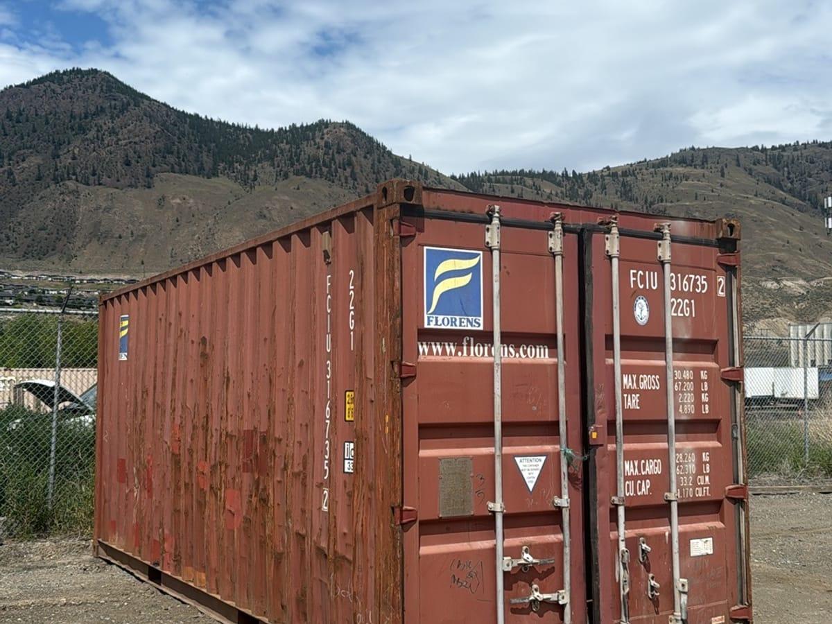 Shipping containers delivered to McBride, BC