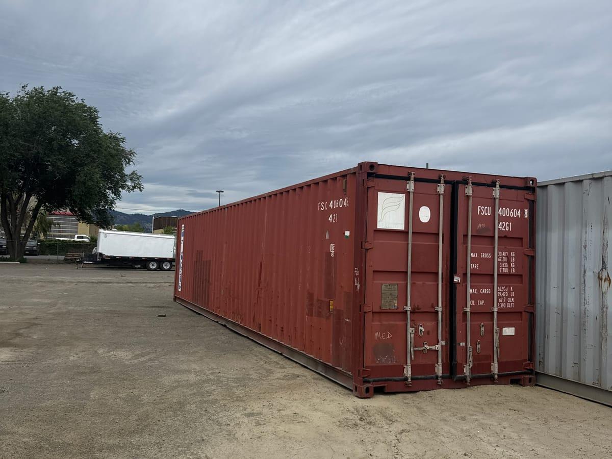 Shipping containers delivered to New Hazelton, BC