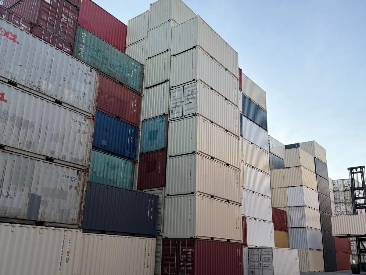 Shipping containers delivered to Oliver, BC