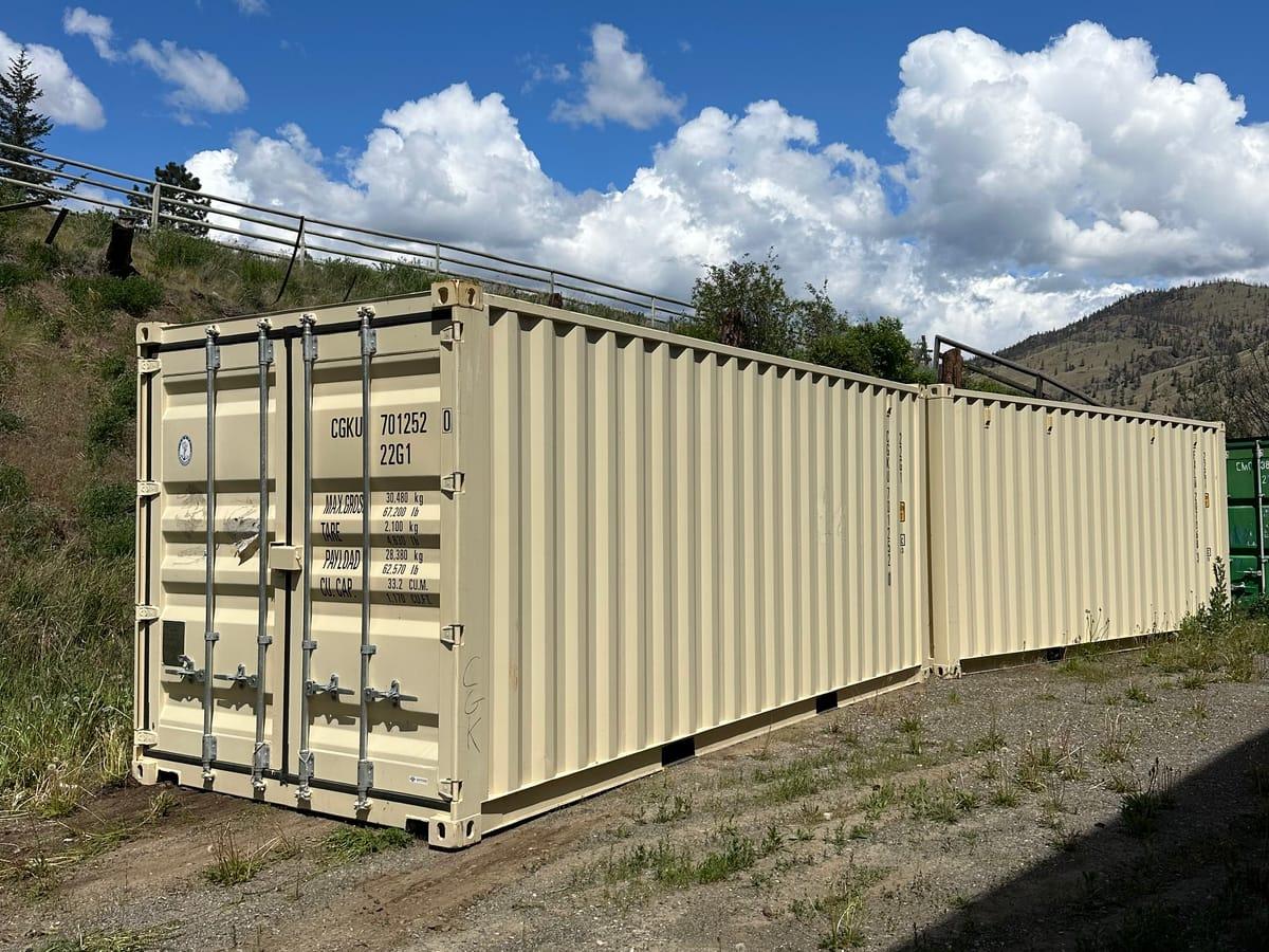 Shipping containers delivered to Quesnel, BC