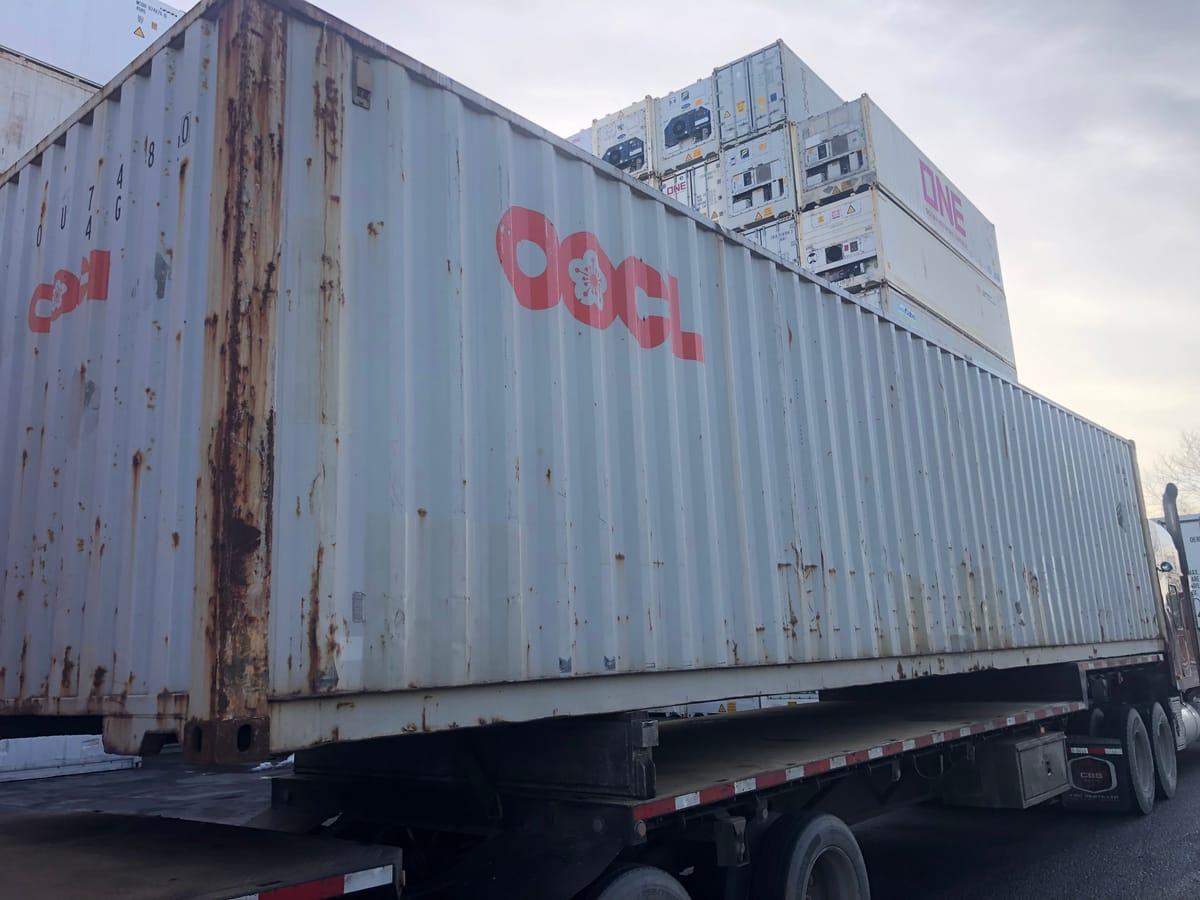 Shipping containers delivered to Salmon Arm, BC