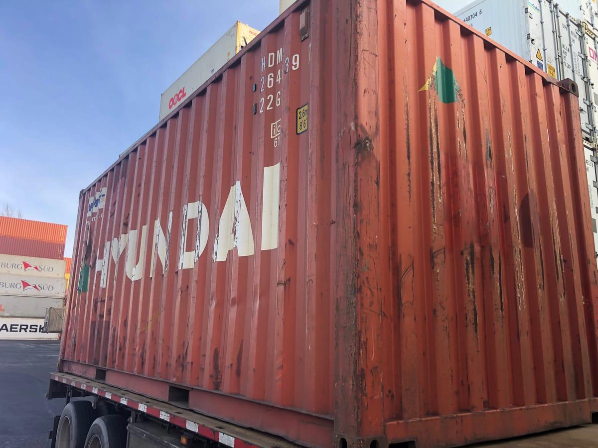 Shipping containers delivered to Sicamous, BC