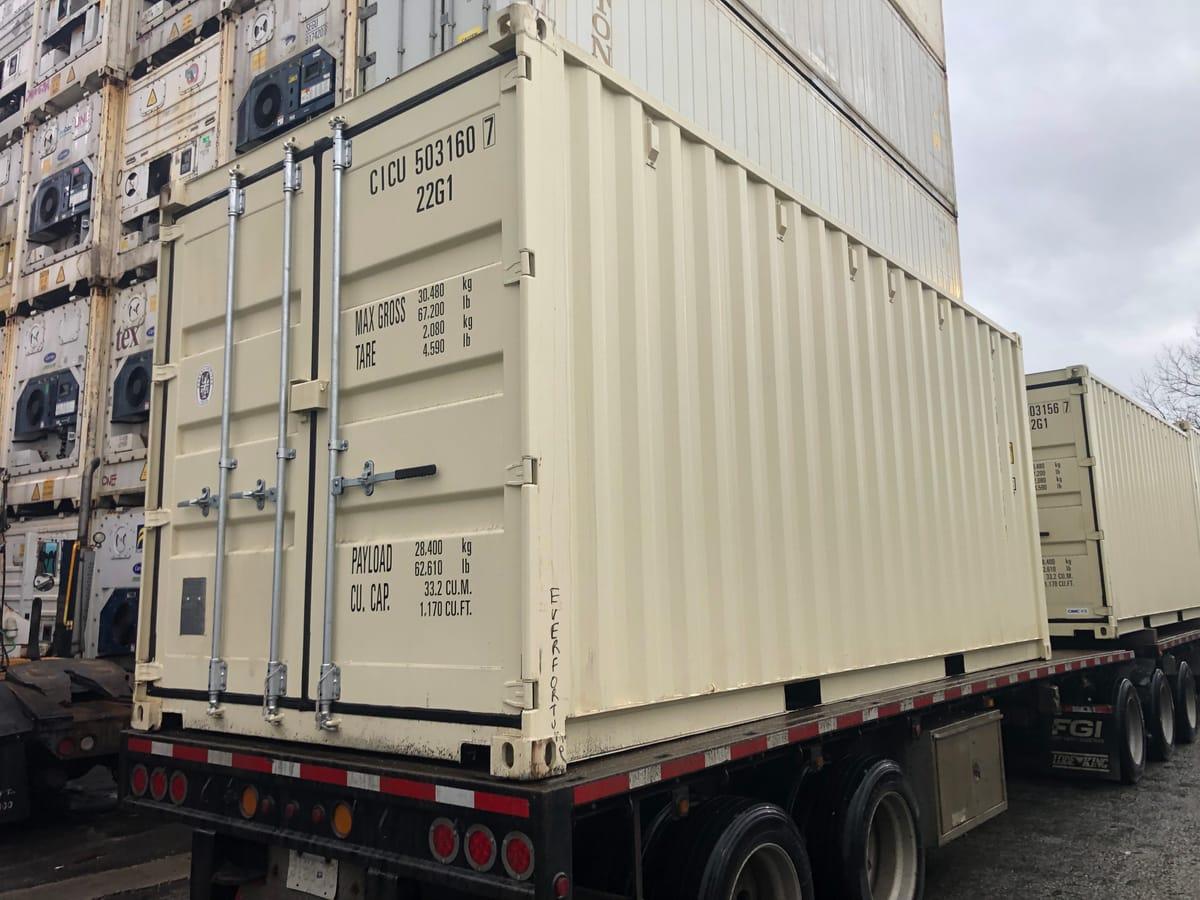 Shipping containers delivered to Sorrento, BC