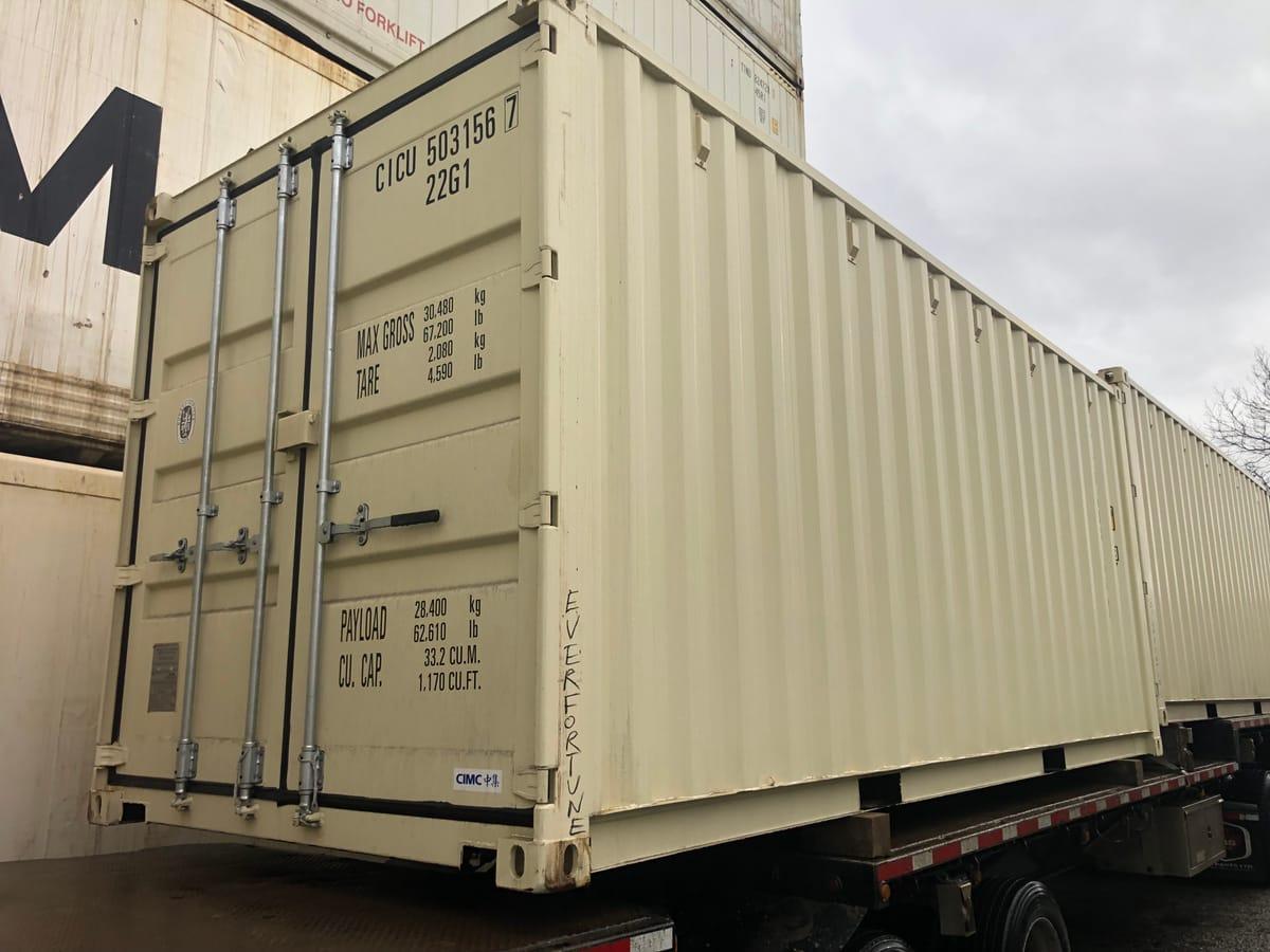 Shipping containers delivered to Spallumcheen, BC