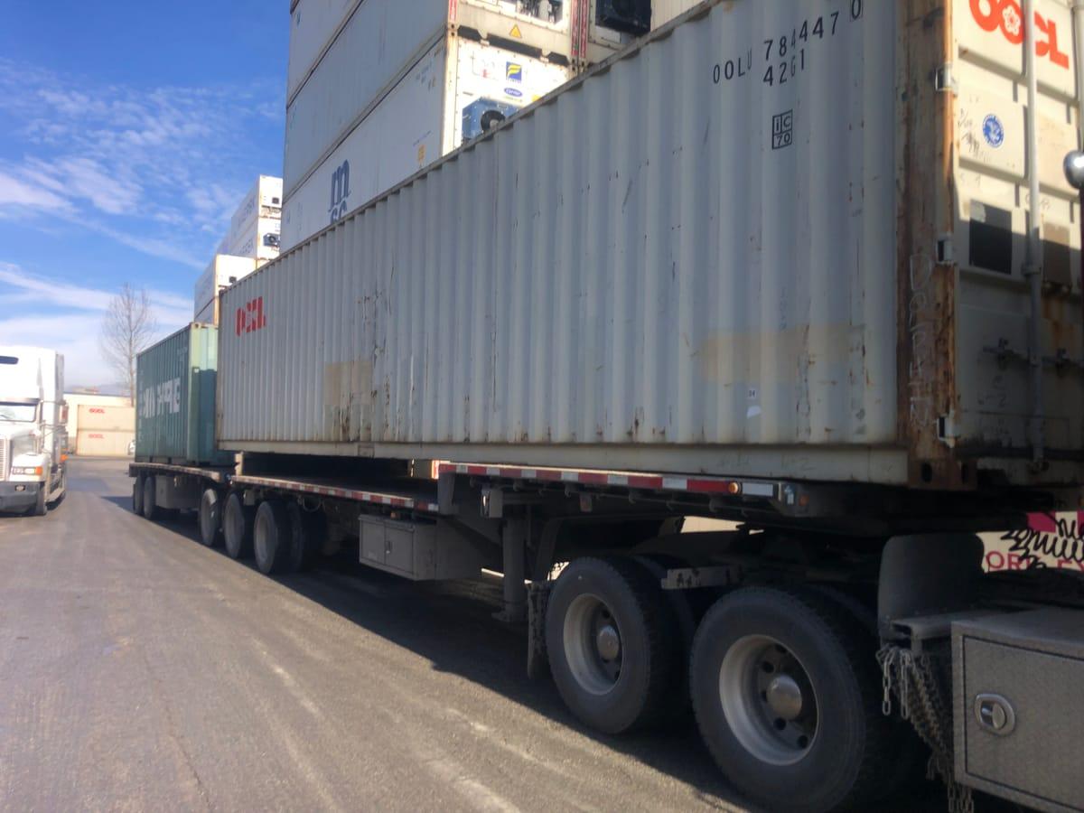 Shipping containers delivered to Taylor, BC