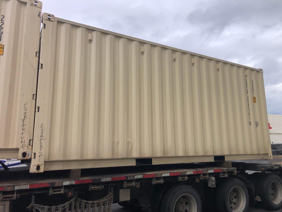Shipping containers delivered to Terrace, BC
