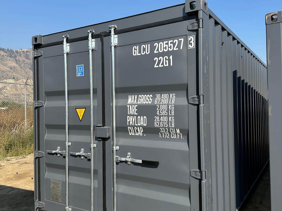 Shipping containers delivered to Clearwater, BC