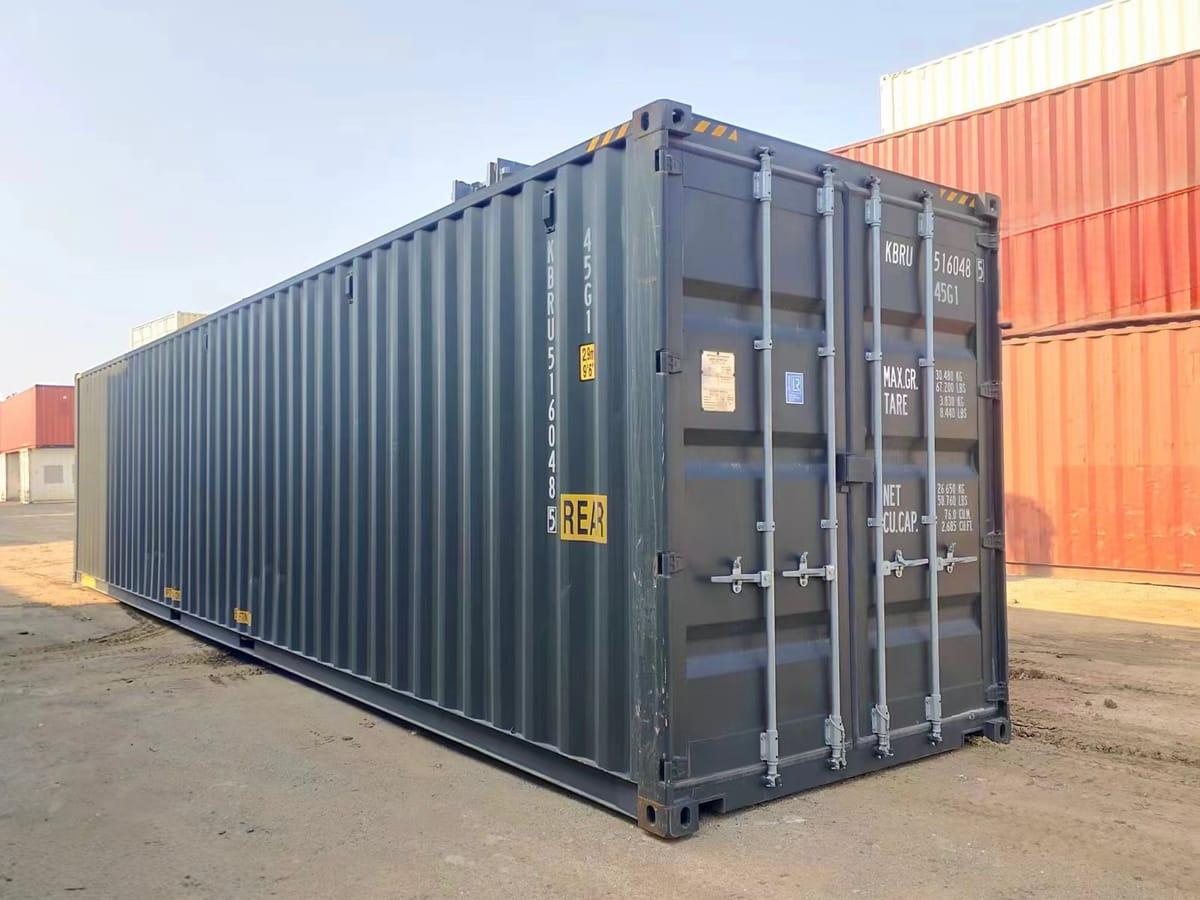 Shipping containers delivered to Hudson's Hope, BC