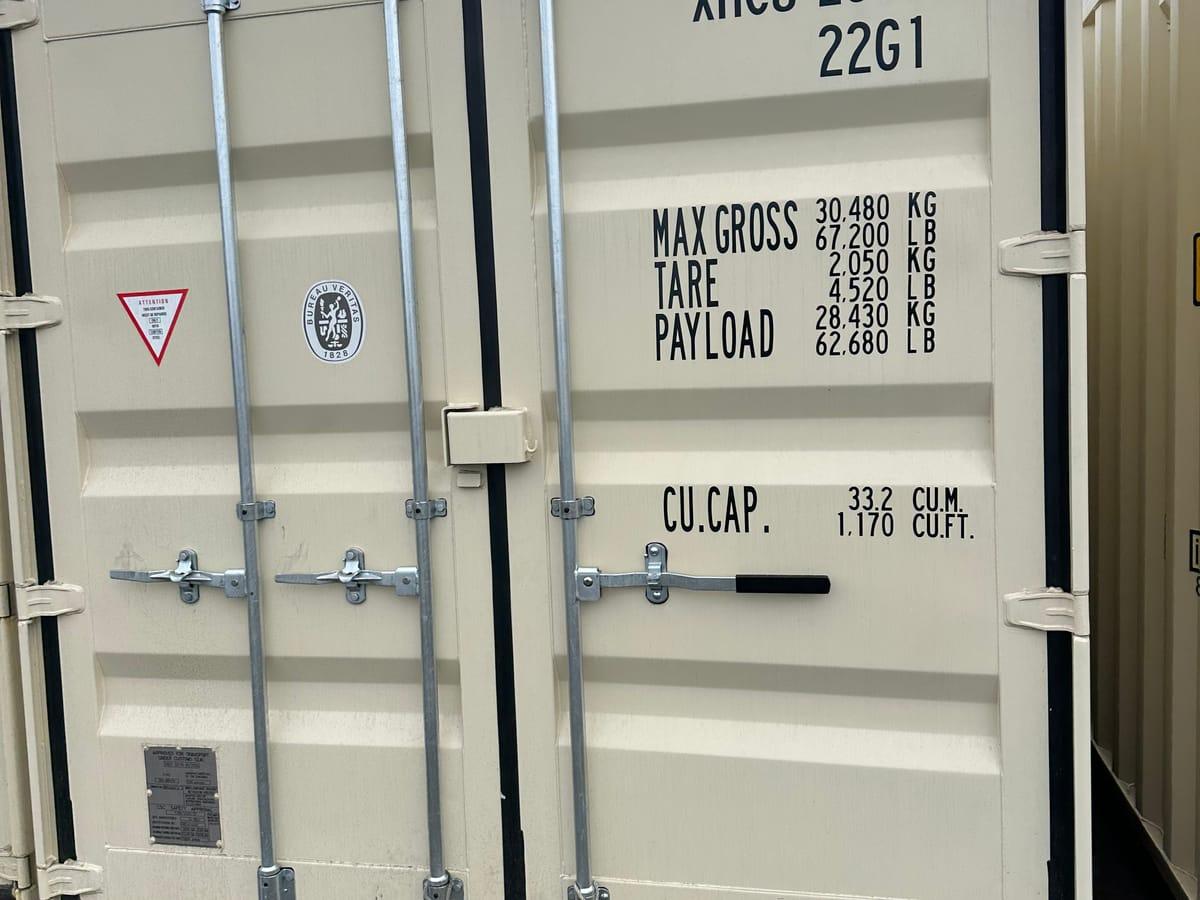 Shipping containers delivered to Pouce Coupe, BC